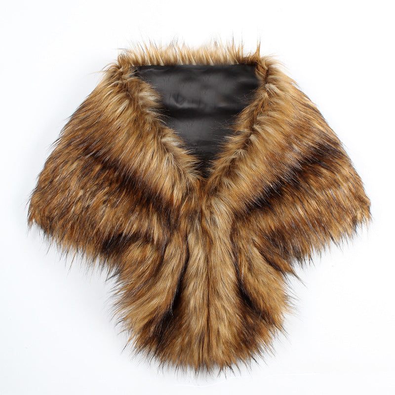 Faux Fur Cape