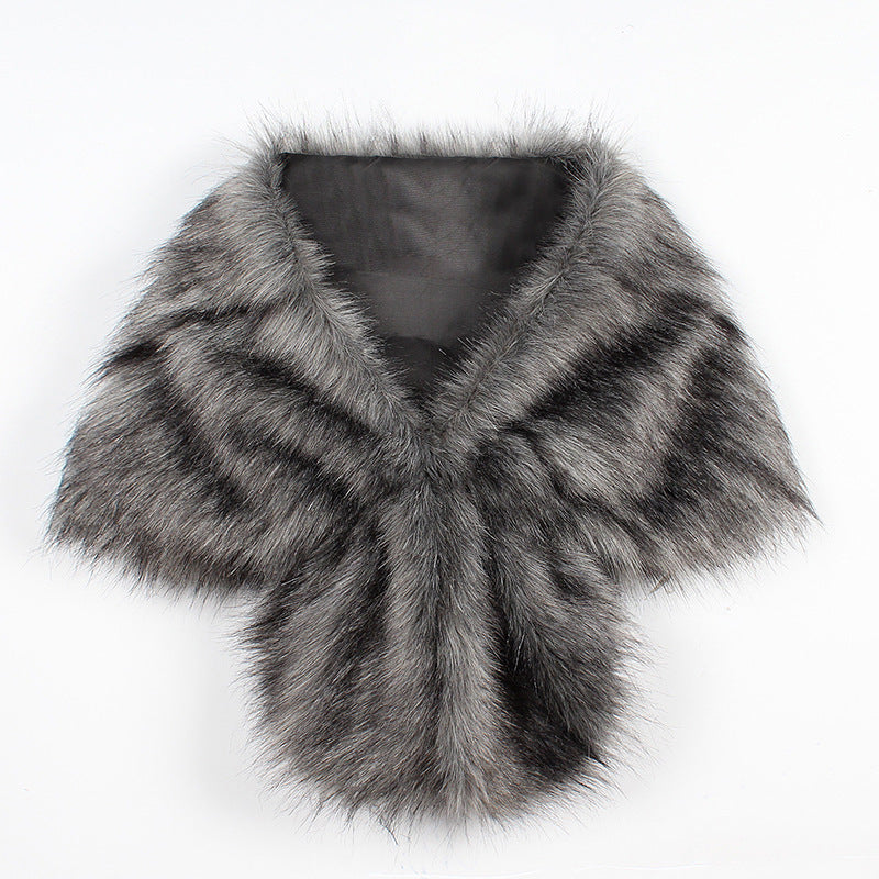 Faux Fur Cape
