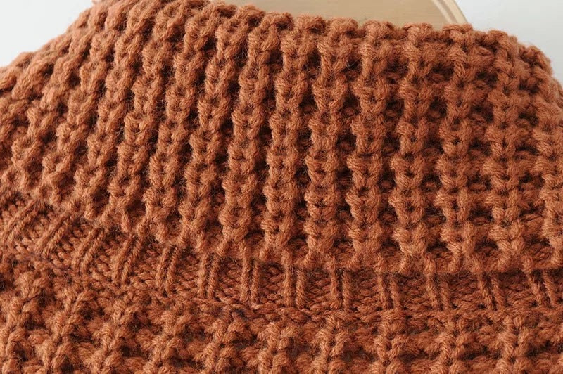 Knitted Wool Pullover Sweater