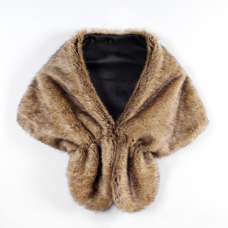 Faux Fur Cape