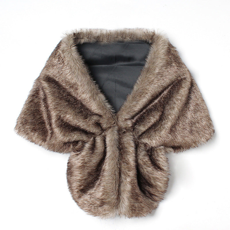 Faux Fur Cape
