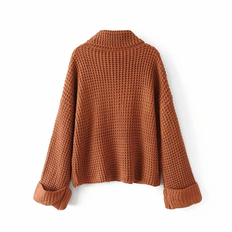 Knitted Wool Pullover Sweater