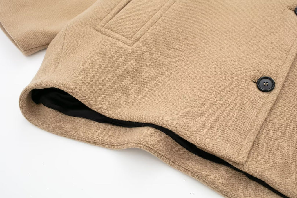 Heavyweight Wool Cropped Jacket